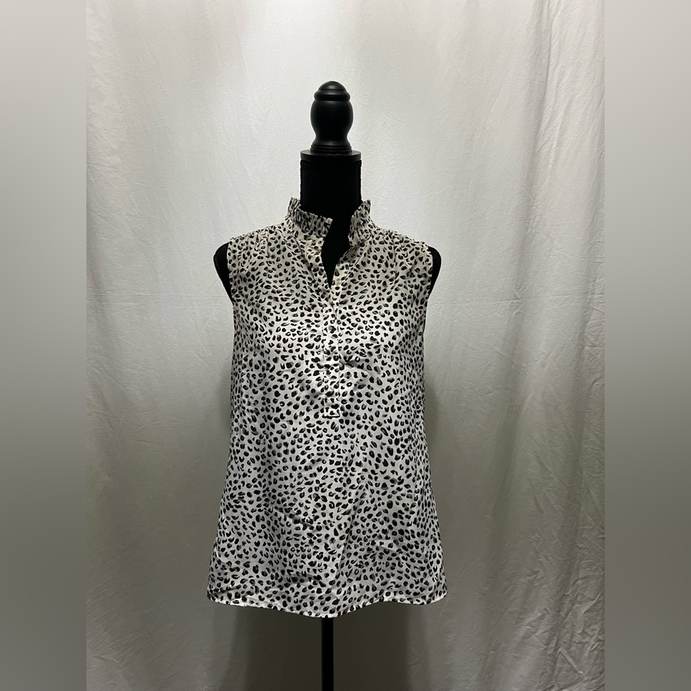 J. Crew Women’s Sleeveless Leopard Print Blouse